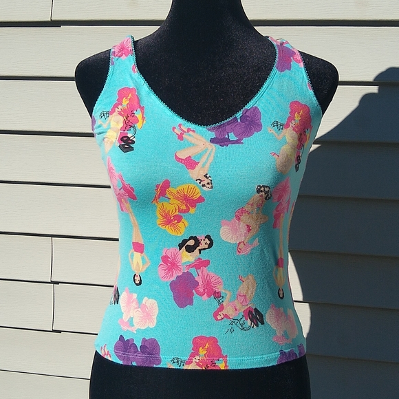 NWOT H & M Blue Halter tank top Size XS - Picture 1 of 11